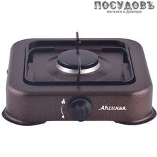Аксинья КС-101 плита газовая отдельностоящая, 1-конфорочная, эмалированное покрытие, цвет коричневый