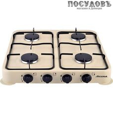 Аксинья КС-104 плита газовая отдельностоящая, 4-конфорочная, эмалированное покрытие, цвет молочный