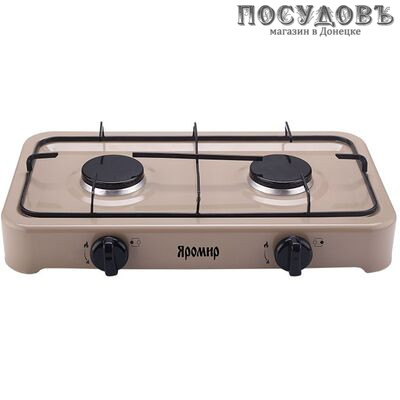 Яромир ЯР-3012 плита газовая отдельностоящая, 2-конфорочная, эмалированное покрытие, цвет бежевый