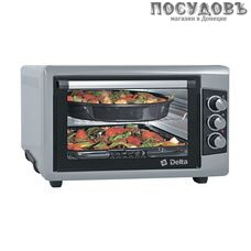 Delta D-0550 серая электрическая печь отдельностоящая 1500 Вт 55 л, без гриля, без конфорок, серая