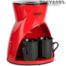 Delta Lux DL-8131 кофеварка капельная, 450 Вт, 300 мл, цвет красный