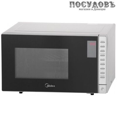Midea AS823EXG отдельностоящая микроволновая печь, 700 Вт, с грилем 800 Вт, 23 л, серебро