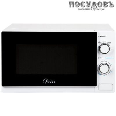 Midea MM720C4E-W отдельностоящая микроволновая печь, 700 Вт, обычная (соло) Вт, 20 л, белая
