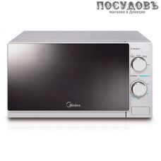 Midea MM720С4Е-S отдельностоящая микроволновая печь, 700 Вт, обычная (соло) Вт, 20 л, серебро