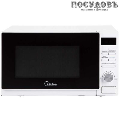Midea AM720C4E-W отдельностоящая микроволновая печь, 700 Вт, 20 л, белая