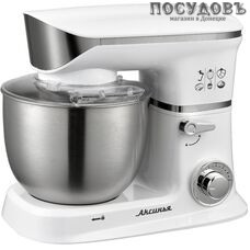 Аксинья КС-407 миксер планетарный 5 л, 1200 Вт, 6 скоростей, цвет белый
