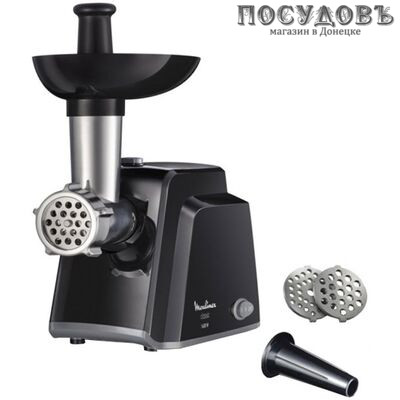 Moulinex ME105830 мясорубка электрическая 1400 Вт, 1,7 кг/мин, 1 скорость, реверс есть, цвет черный