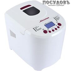 Аксинья КС-5500 хлебопечь, 650 Вт антипригарное покрытие, 12 программ, цвет белый с бордовым