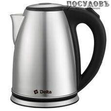Delta DL-1355 электрочайник 2 200 Вт, 1 800 мл, корпус: сталь нержавеющая, Россия, гарантия 1 год