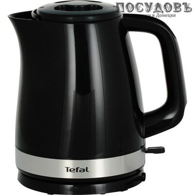 Tefal 150F30 электрочайник, 2200 Вт, 1 500 мл, пластиковый, цвет черный, Франция, гарантия 1 год
