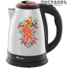 Василиса Жар-птица ВА-1011 электрочайник, 2000 Вт, 1 800 мл, сталь нержавеющая, Россия, гарантия 1 год