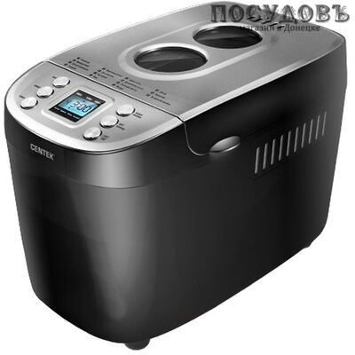 Centek CT-1415 хлебопечь, 860 Вт (1500 г) антипригарное покрытие, 15 программ, цвет черный