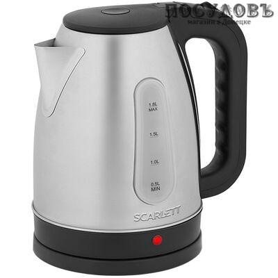 Scarlett SC-EK21S95 электрочайник, 2200 Вт, 1800 мл, сталь нержавеющая, цвет стальной