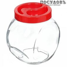 Pasabahce Bella 80002SLB банка для хранения с крышкой, Ø105×170 мм, 2000 мл, стекло, Россия