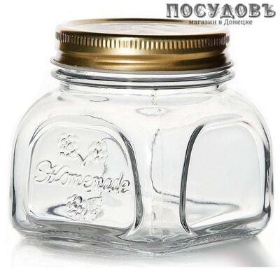 Pasabahce HomeMade 80383SLB банка для хранения с крышкой, Ø70×83 мм, 300 мл, стекло, Россия