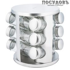 KING Hoff KH-4010 набор для специй, сталь нержавеющая, стекло в упаковке 13 пр.