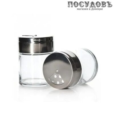 Pasabahce Basic 43880 набор емкостей для специй с перфорированной крышкой, 115 мл, стекло, 2 шт.