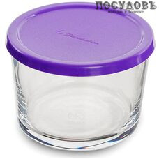 Стеклянная баночка Pasabahce Basic 42230 с пласт. фиол. крышкой 200 мл 1 шт