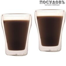 ZEIDAN Z-1011 стакан с двойными стенками, 260 мл, стекло термостойкое, в подарочной упаковке 2 шт.