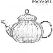 BACKMAN BM-0310 чайник заварочный с пружинкой, стекло термостойкое, 800 мл