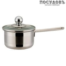 ZEIDAN Z-50196 Lewen ковш с крышкой 0,8 л, сталь нержавеющая, Ø120 мм, капсульное дно, 1 шт.