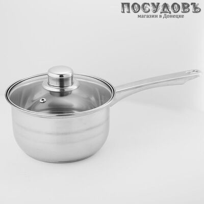 BE-155/2 ковш с крышкой объемом 1,9 л, сталь нержавеющая, Ø160 мм, Россия, 2 пр.