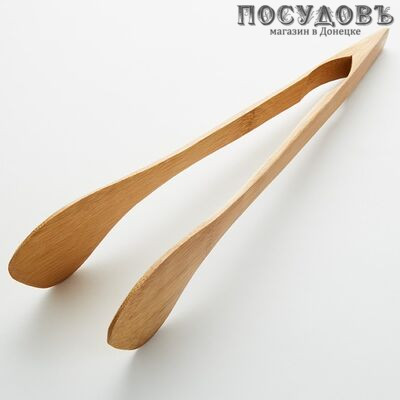 Webber КА-00044, щипцы кулинарные, 300 мм, бамбук, на блистере 1 шт.