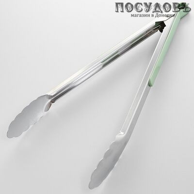 Webber ВЕ-1588, щипцы кулинарные, сталь нержавеющая, зеленый