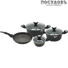Klausberg KB-7030 набор посуды для приготовления, алюминий литой, 7 пр.