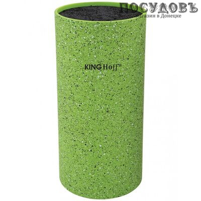 KING Hoff KH-1094 колода для ножей 110×220 мм, пластик, зеленый цвет 1 шт.