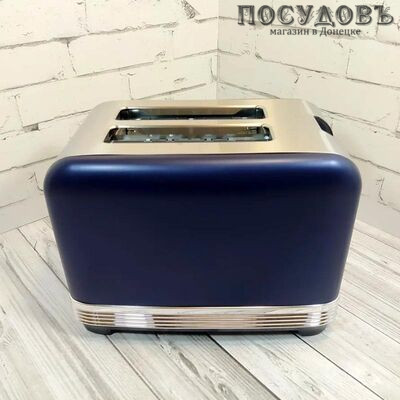 BQ Azur T1000 тостер на 2 шт, 1000 Вт, 265×188×175 мм, цвет синий