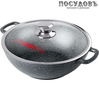 Горница Гранит Induction ИКн2832аг казан с крышкой 4,0 л, Ø300 мм, алюминий литой, гранитное покрытие Pfluon 3 слоя