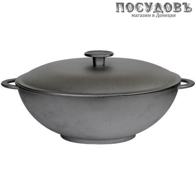 Биол WOK 2803К сковорода вок с крышкой, 4,0 л, Ø280×100 мм, алюминий литой, без покрытия