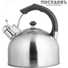 LARA LR00-06 чайник со свистком, 4,0 л, сталь нержавеющая AISI 201 LARA LR00-06 чайник со свистком, 4,0 л, сталь нержавеющая AISI 201