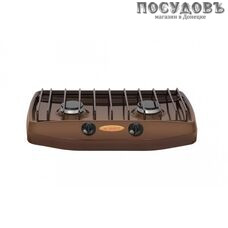 Gefest ПГ 700-02 плита газовая отдельностоящая, 2-конфорочная, эмалированное покрытие, коричневый