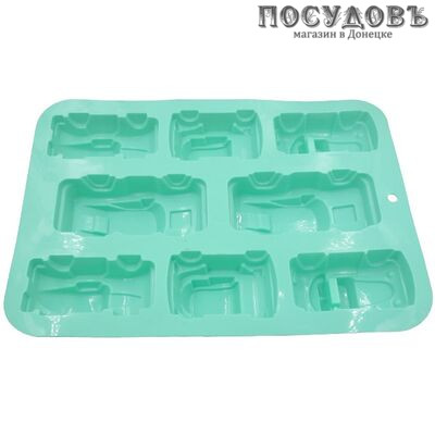 Alpenkok Машинки AK-6041S форма для выпечки кексов, силикон, 320×240×40 мм