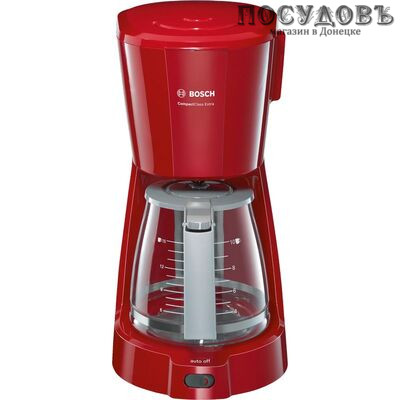 Bosch TKA 3A034 (CTKA20) кофеварка капельная, 1100 Вт, 1250 мл, цвет красный