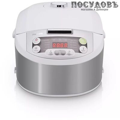 Philips Viva Collection HD3136/03 мультиварка 980 Вт, 15 программ, чаша 4,0 л, керамическое покрытие