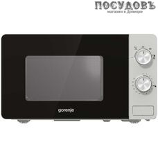 Gorenje MO20E1S микроволновая печь, 800 Вт, обычная (соло), 20 л, серебристый