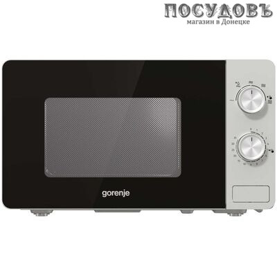 Gorenje MO20E1S микроволновая печь, 800 Вт, обычная (соло), 20 л, серебристый