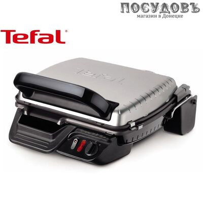 Tefal Health Grill GC306012 (6670 s1) сэндвичница-гриль, 2000 Вт, цвет черный с серебристым