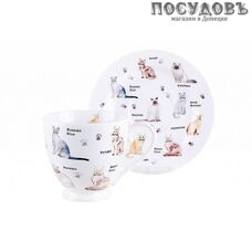 Quinsberry Cats NB201CS чайная пара, 440 мл, фарфор, в упаковке 2 пр.