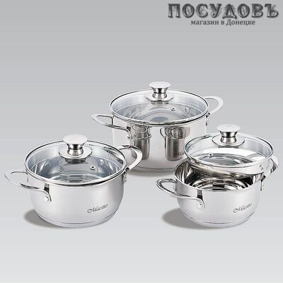 Maestro MR-3510-6L набор кастрюль, сталь нержавеющая, 6 пр.