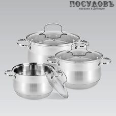 Maestro Basic MR-3512-6L набор кастрюль, сталь нержавеющая, 6 пр.