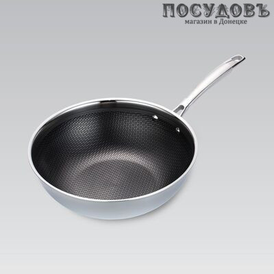 Maestro Non-stick Coating MR-1224-30 сковорода вок Ø300×93 мм, сталь нержавеющая