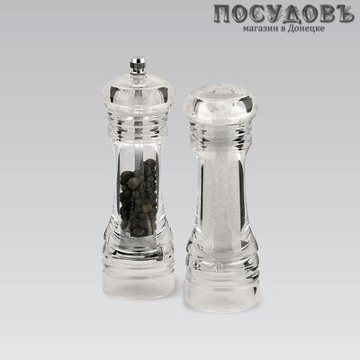 Maestro MR-1619 набор для специй, акрил, стальные нержавеющие жернова, 2 пр.