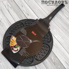 Msle 16532-19 вафельница 6 секций, Ø260×14 мм, алюминий литой, мраморное покрытие