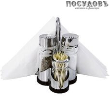 ZEIDAN Z-11046 набор для специй, сталь нержавеющая, стекло, в упаковке 1 к-кт.