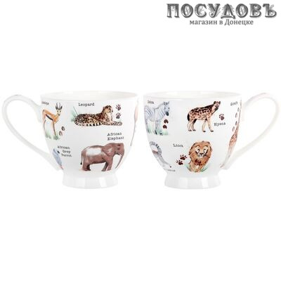 Коралл Животные Африки SX-DJ05 кружка на ножке, 500 мл, фарфор 1 шт.