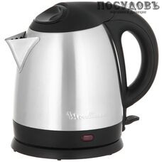 Moulinex Subito mini BY430DRU электрочайник, 1500 Вт, 1500 мл, сталь нержавеющая, цвет черный